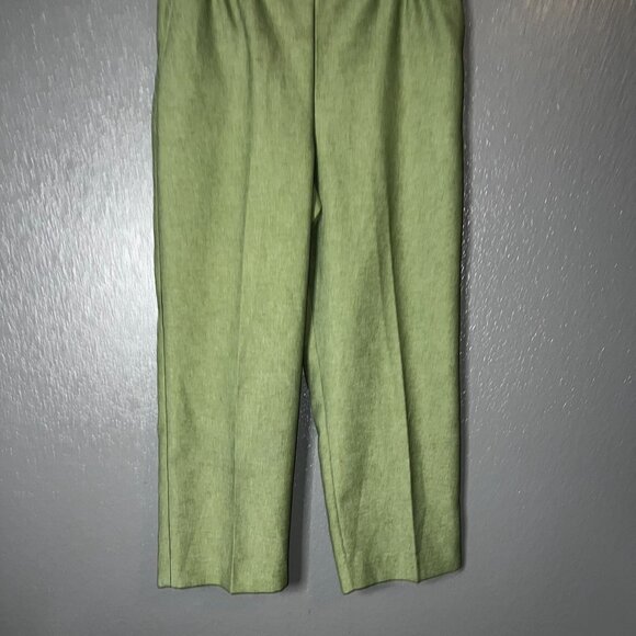 Womens Alfred Dunner Dress Pants Pull On Pockets Green Size 14 (32Wx27L) - Picture 8 of 9